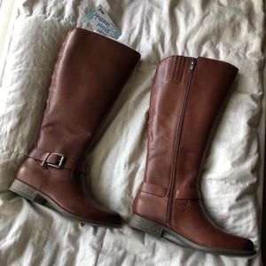 Earth Raleigh Boots, Waterproof Leather, Cognac